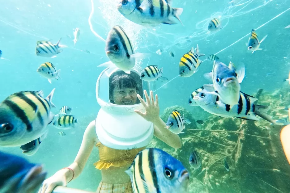 KAHUNG BEACH HALF DAY TRIP BY SPEED BOAT